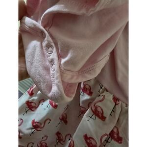 Upcycled One Piece 12 Mon Dress w Matching Bloomers and Ruffles Flamingo Pink